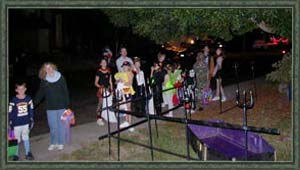 Guests line up before we open